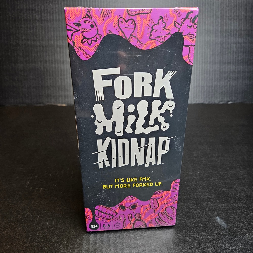 Hasbro Fork Milk Kidnap Adult Party Card Game F9449 New Sealed Galactic Sneeze